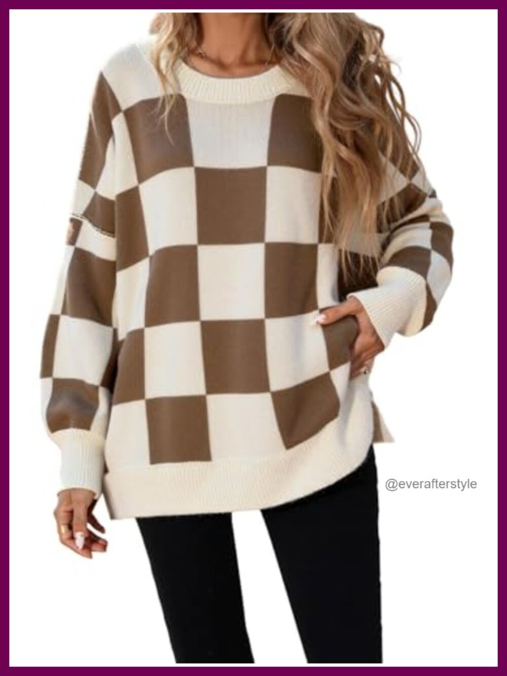 Women's Oversized Batwing Pullover Sweater Knit Tops